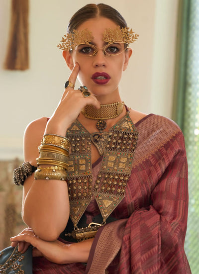 Fancy Handloom Silk Kalki Koechlin Trendy Classic Saree