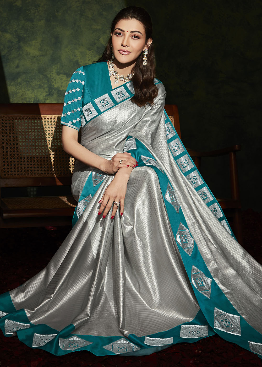 The Timeless Elegance of Silver  Silk Saree