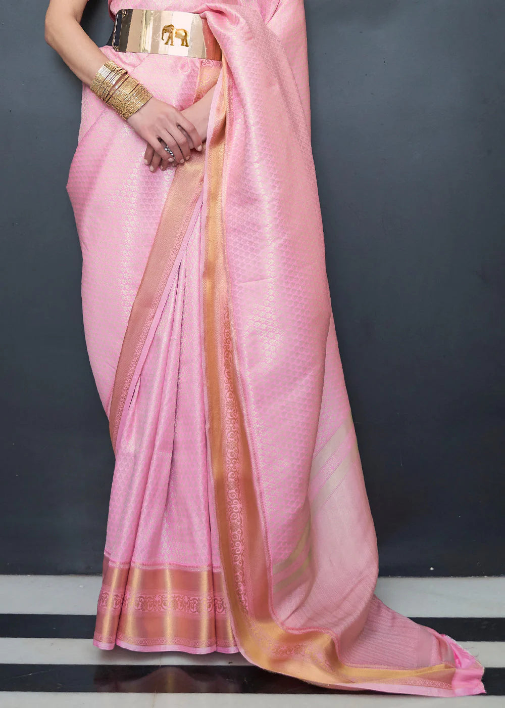 PINK WOVEN SOFT SILK SAREE