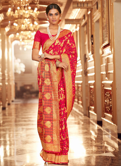 Beautiful Woven Enhanced Designer Contemporary Saree