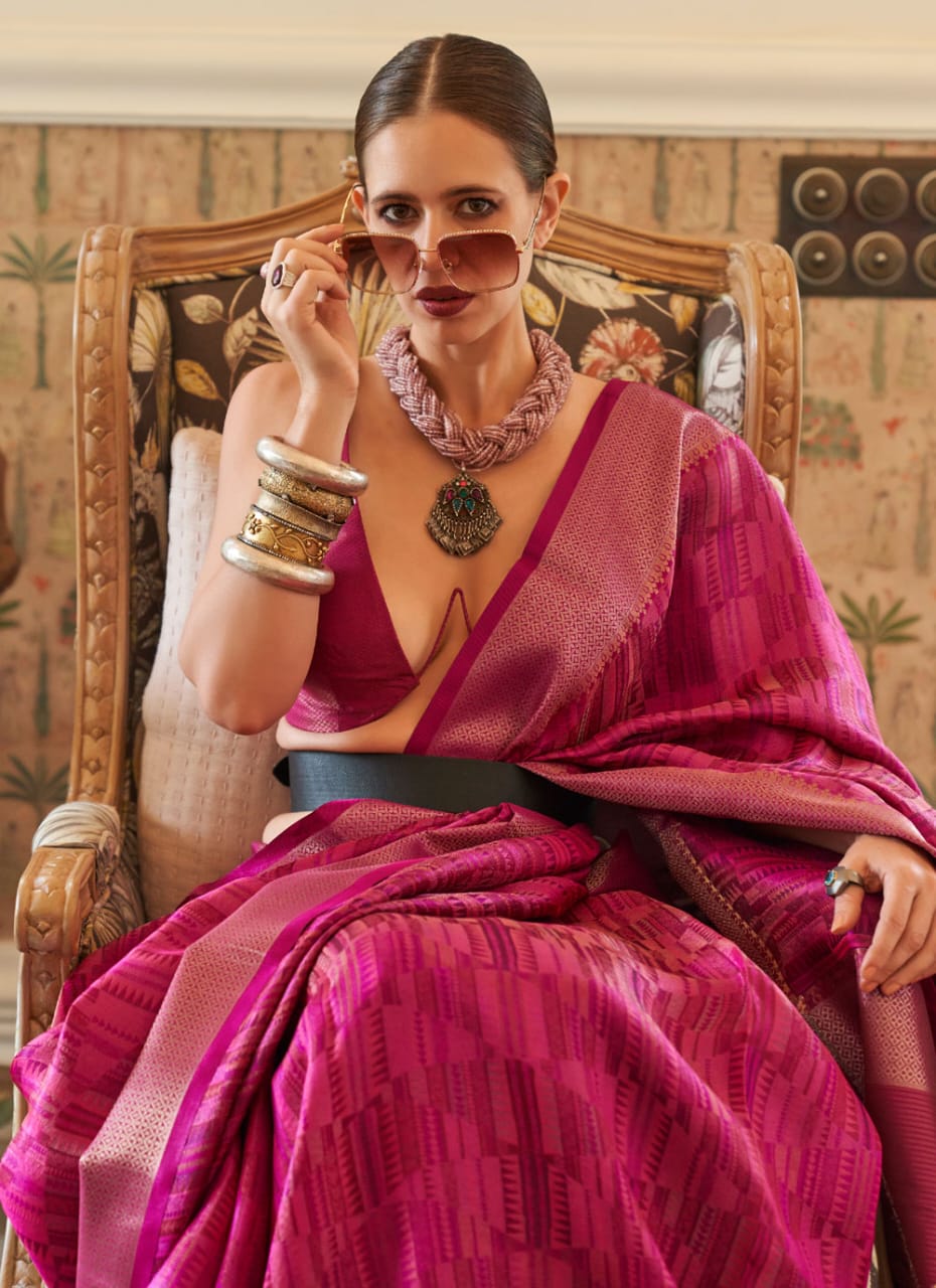 Handloom Silk Kalki Koechlin Traditional Designer Saree