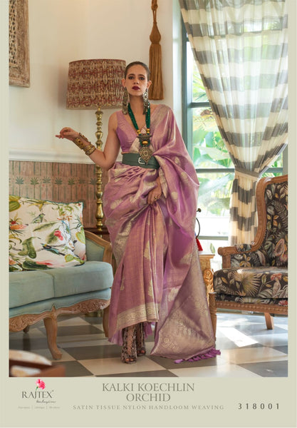 Kalki Koechlin Pink Color Designer Traditional Saree