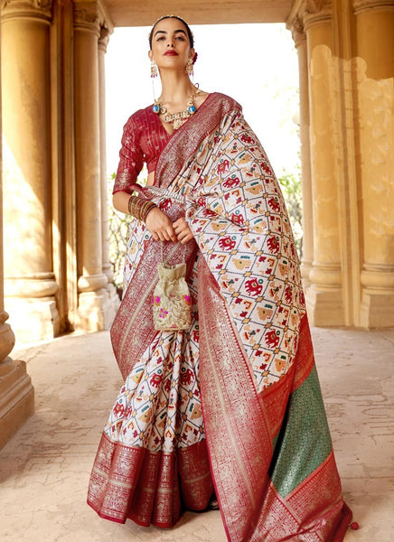 Amazing Patola Silk Printed Designer Traditional Saree