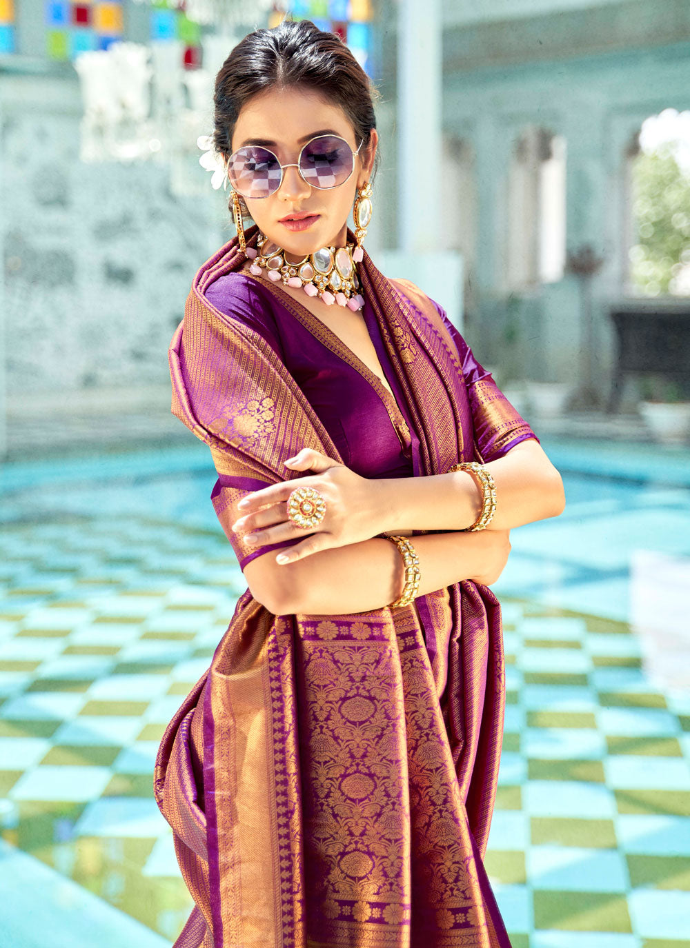 Gorgeous Kanjivaram Silk Saree For Wedding And Party