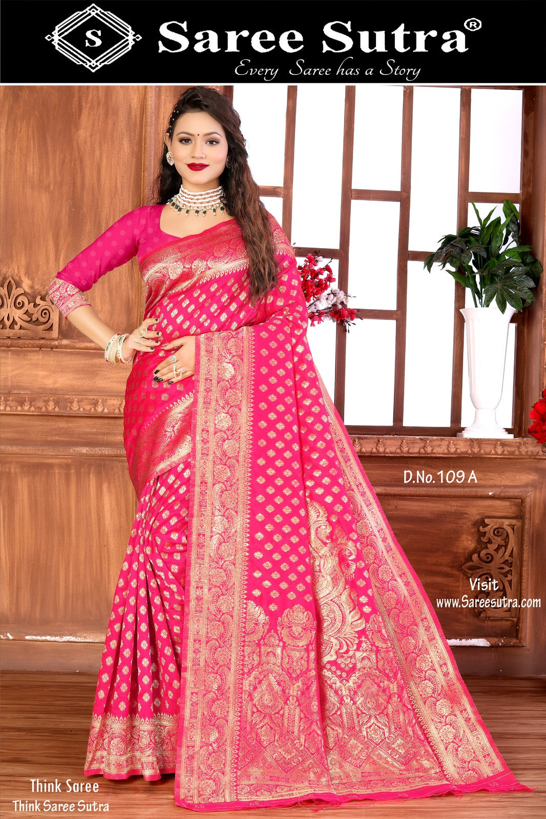 BANARASI SILK WITH ZARI WEAVING SAREE