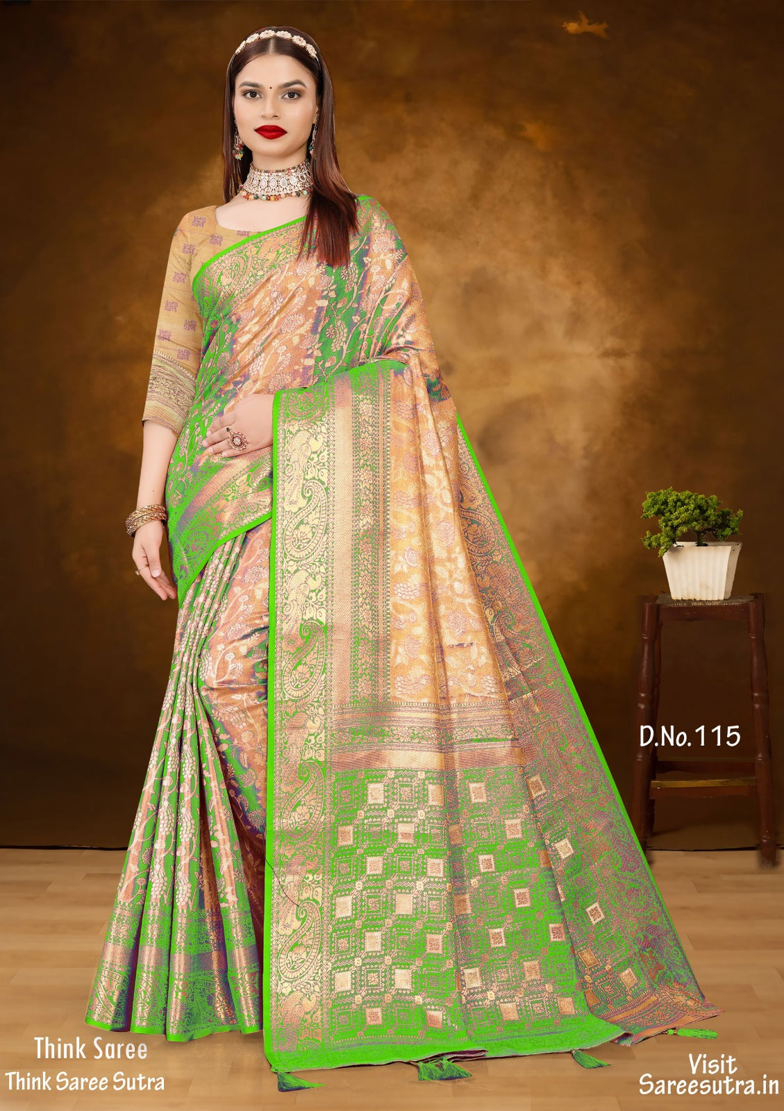 BANARASI SILK WITH ZARI WEAVING SAREE