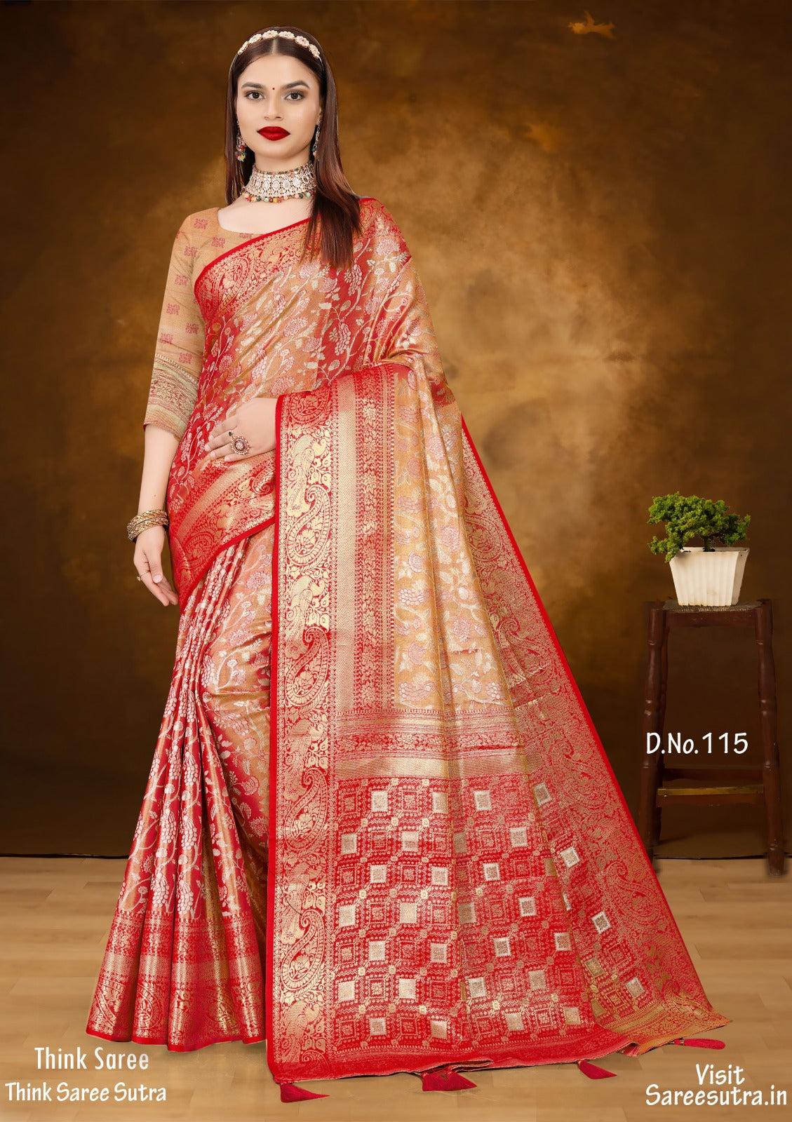 BANARASI SILK WITH ZARI WEAVING SAREE