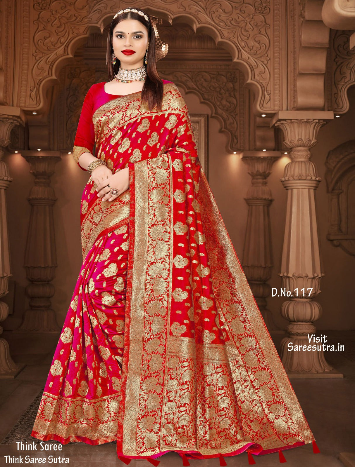 BANARASI SILK WITH ZARI WEAVING SAREE