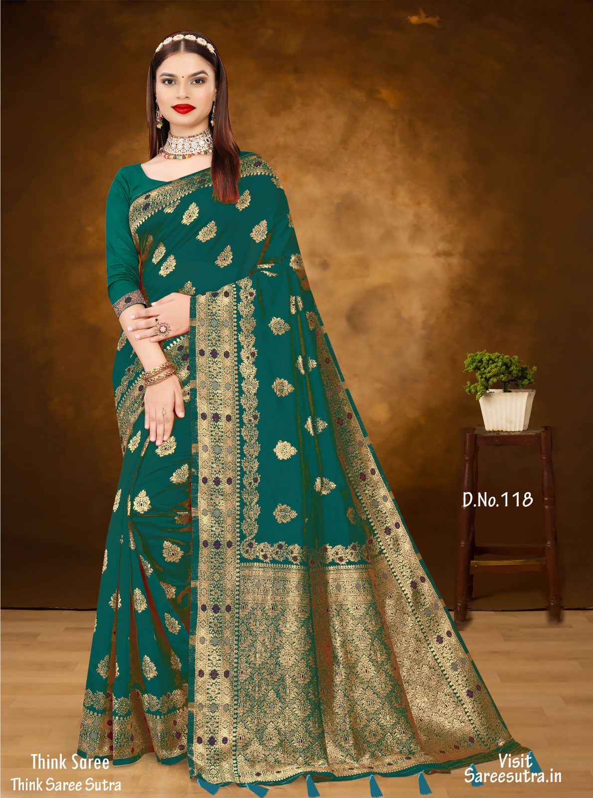 BANARASI SILK WITH ZARI WEAVING SAREE