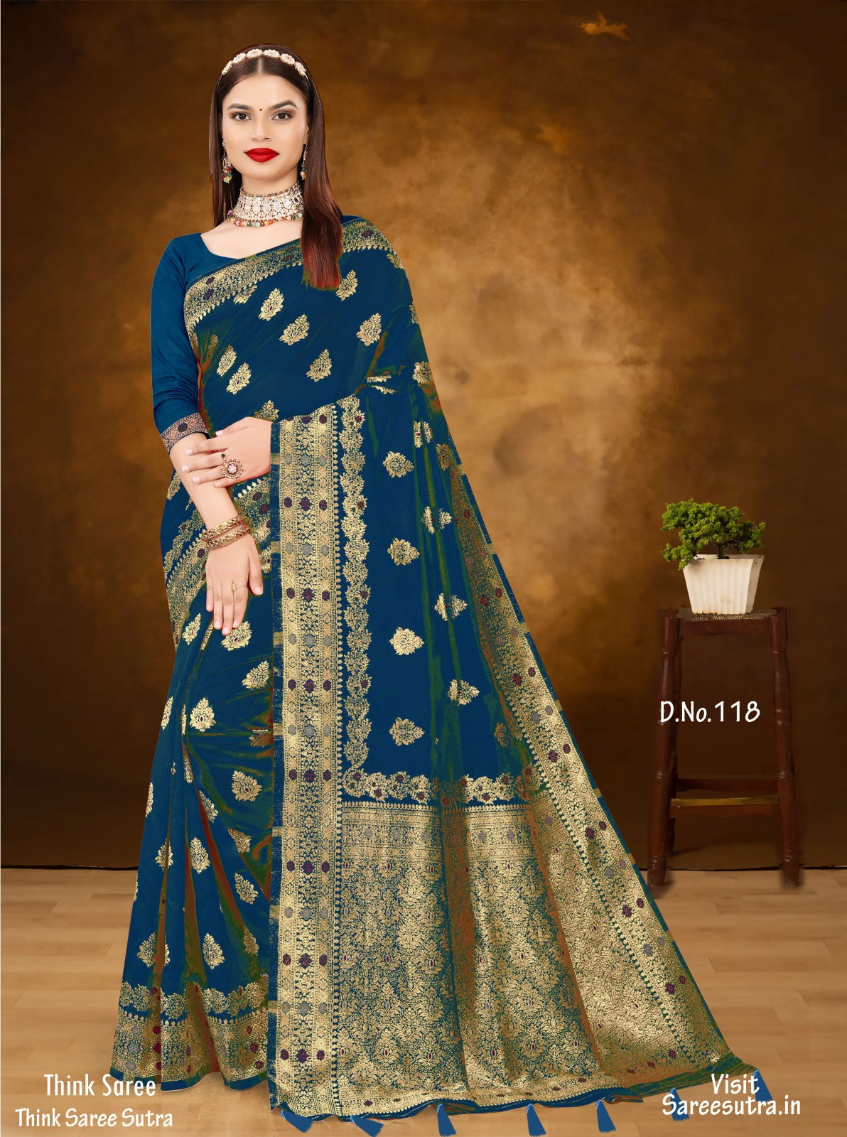 BANARASI SILK WITH ZARI WEAVING SAREE