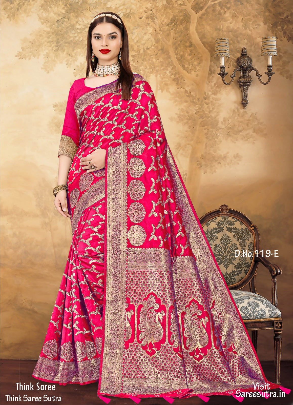 BANARASI SILK WITH ZARI WEAVING SAREE