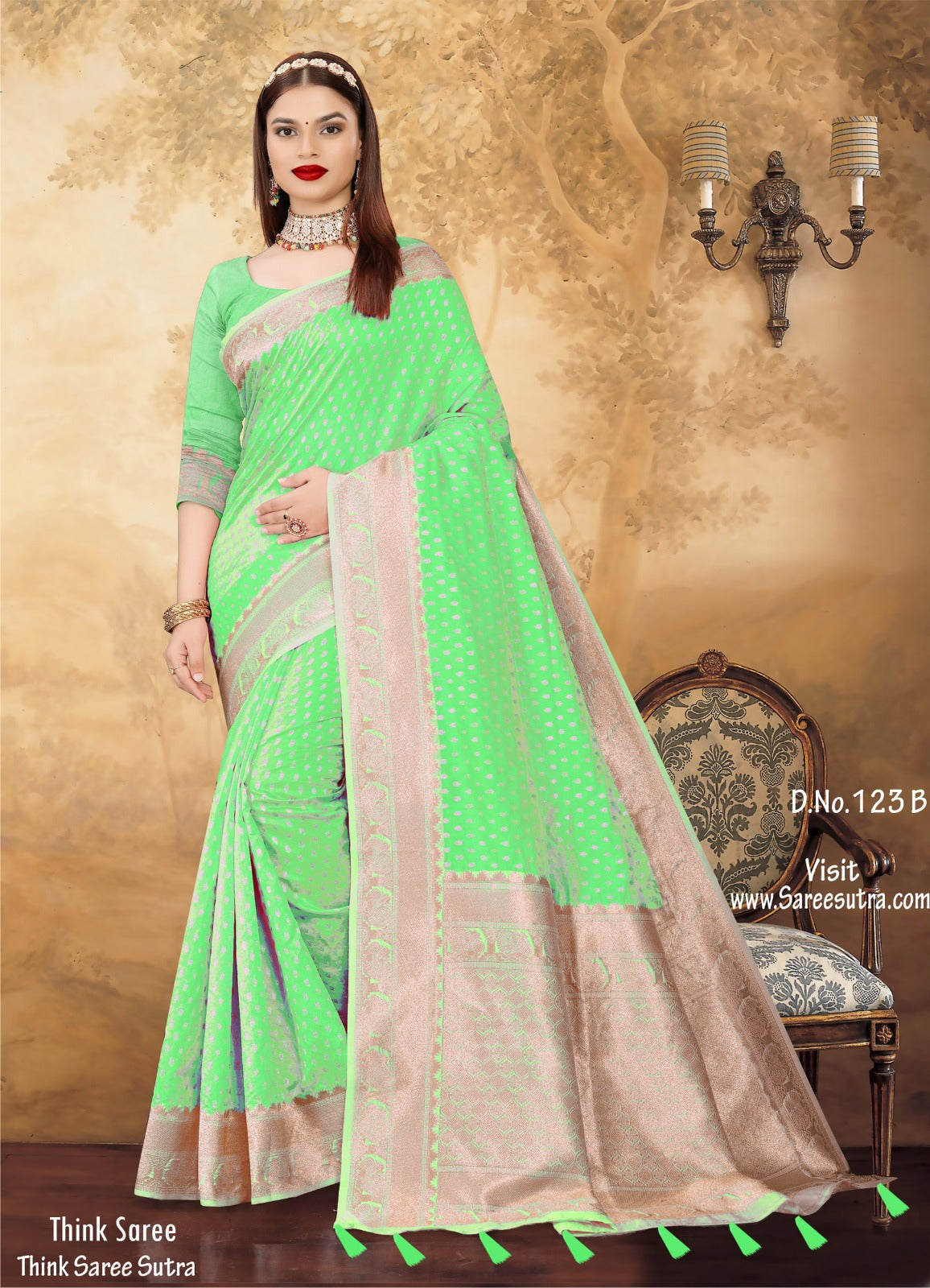 BANARASI SILK WITH ZARI WEAVING SAREE