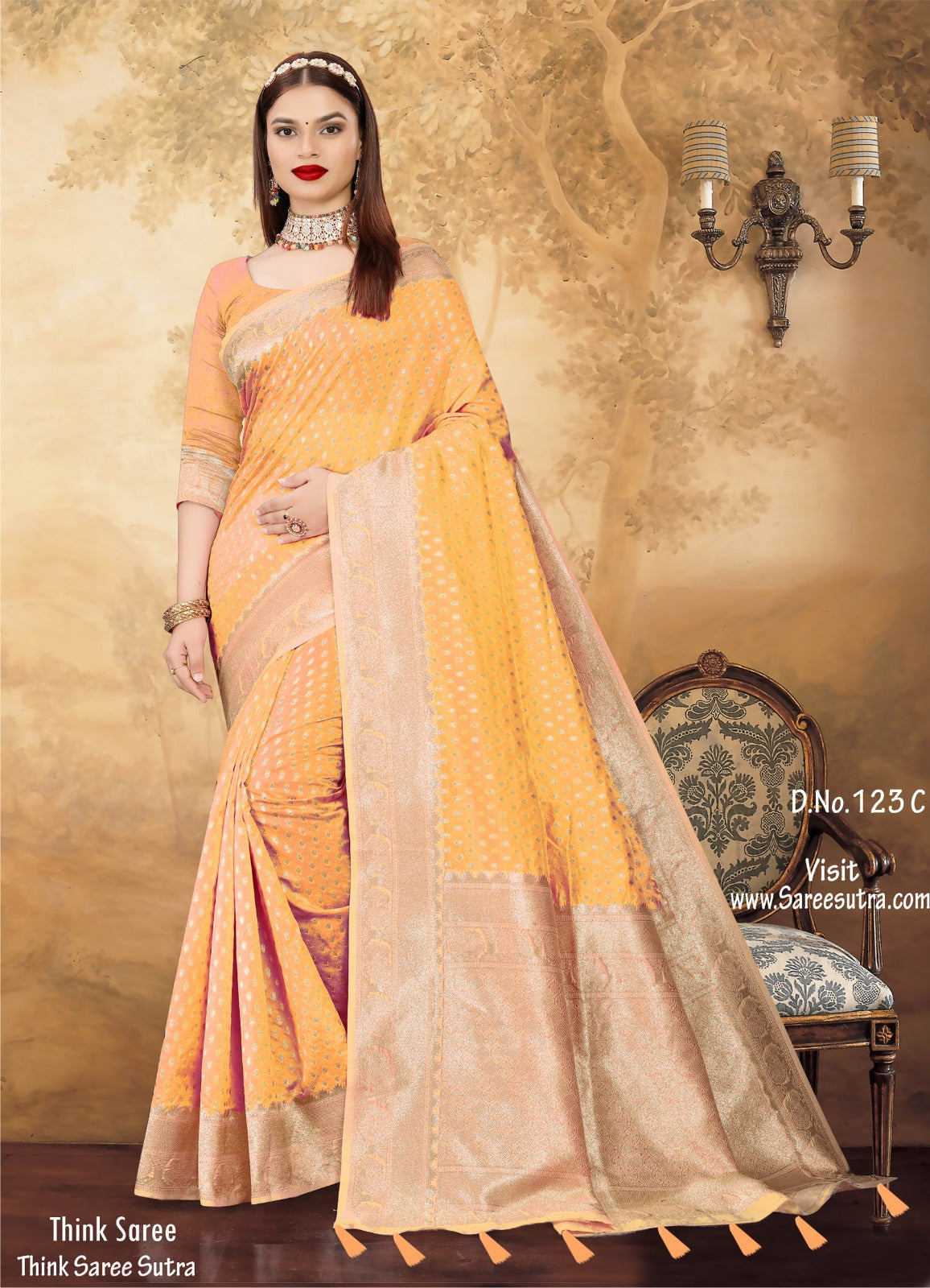 BANARASI SILK WITH ZARI WEAVING SAREE