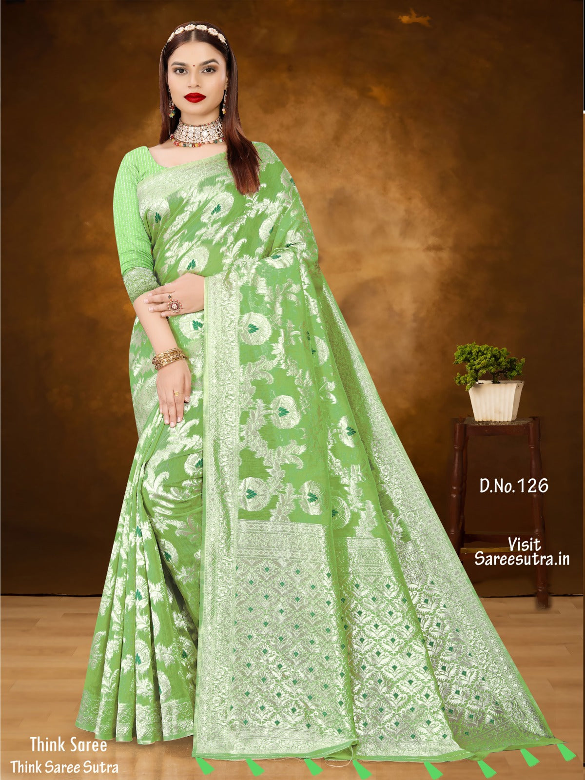 BANARASI SILK WITH ZARI WEAVING SAREE