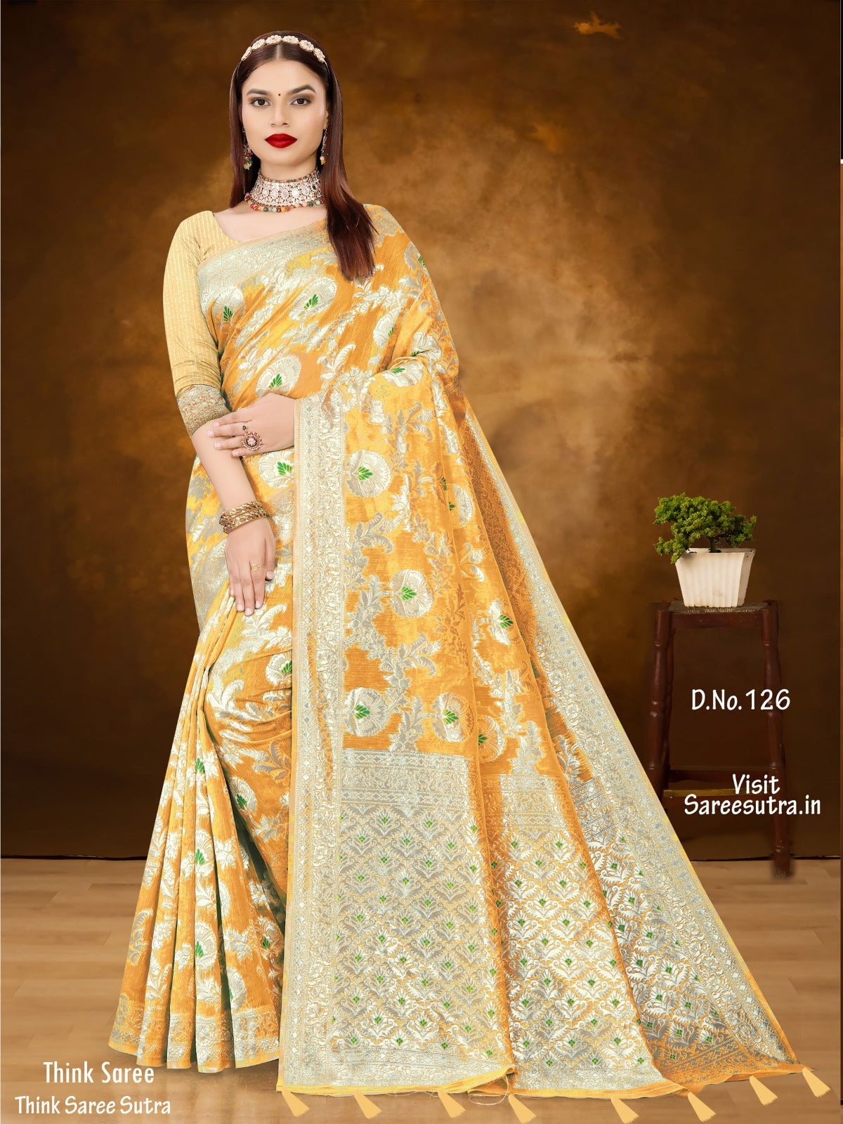 BANARASI SILK WITH ZARI WEAVING SAREE