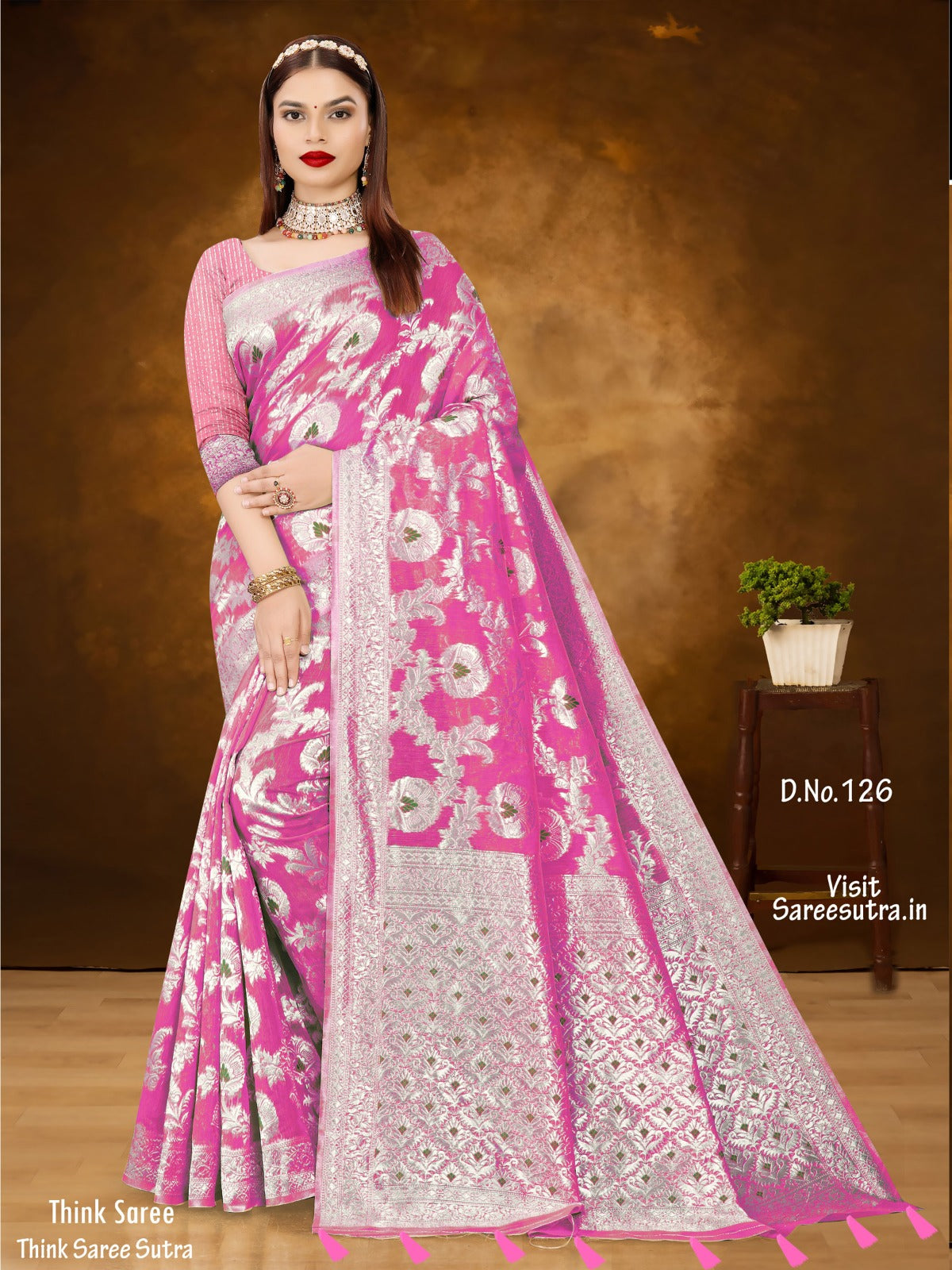 BANARASI SILK WITH ZARI WEAVING SAREE