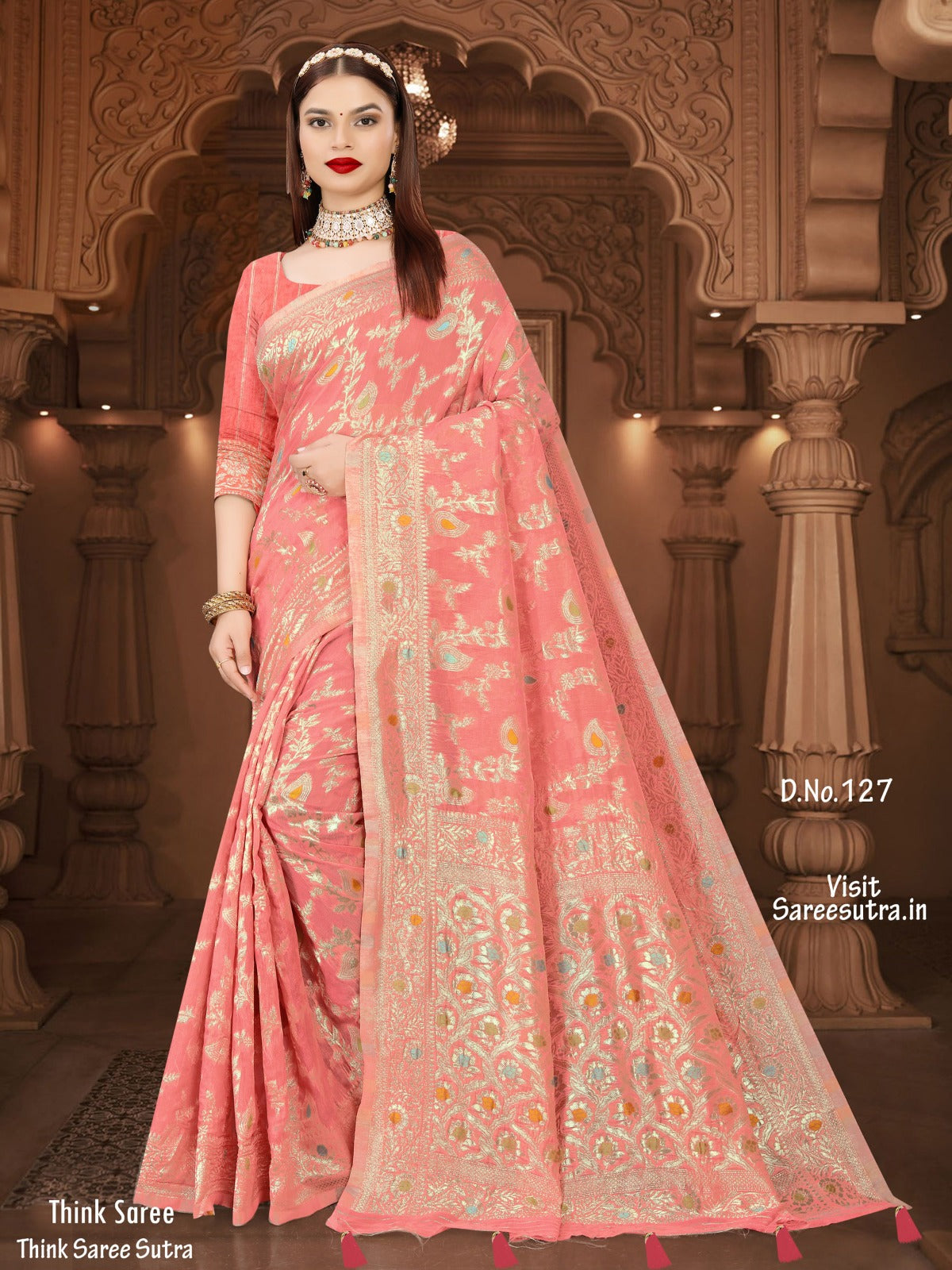 BANARASI SILK WITH ZARI WEAVING SAREE