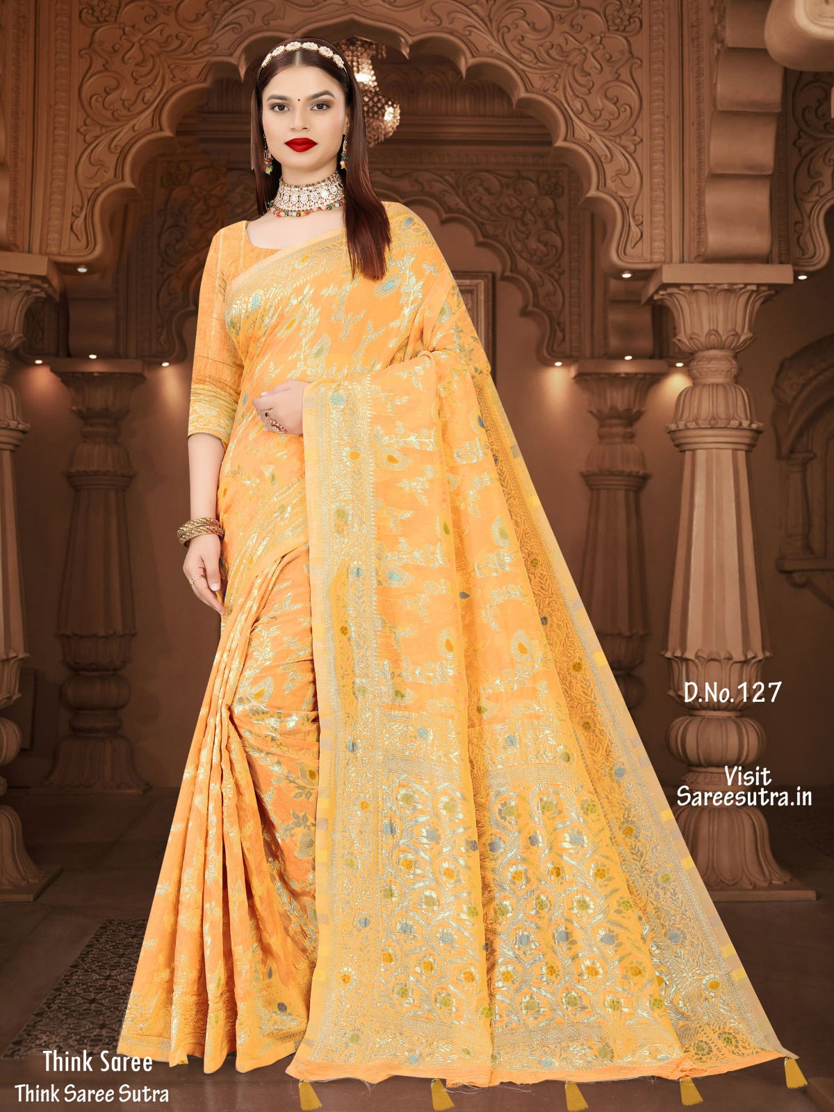 BANARASI SILK WITH ZARI WEAVING SAREE