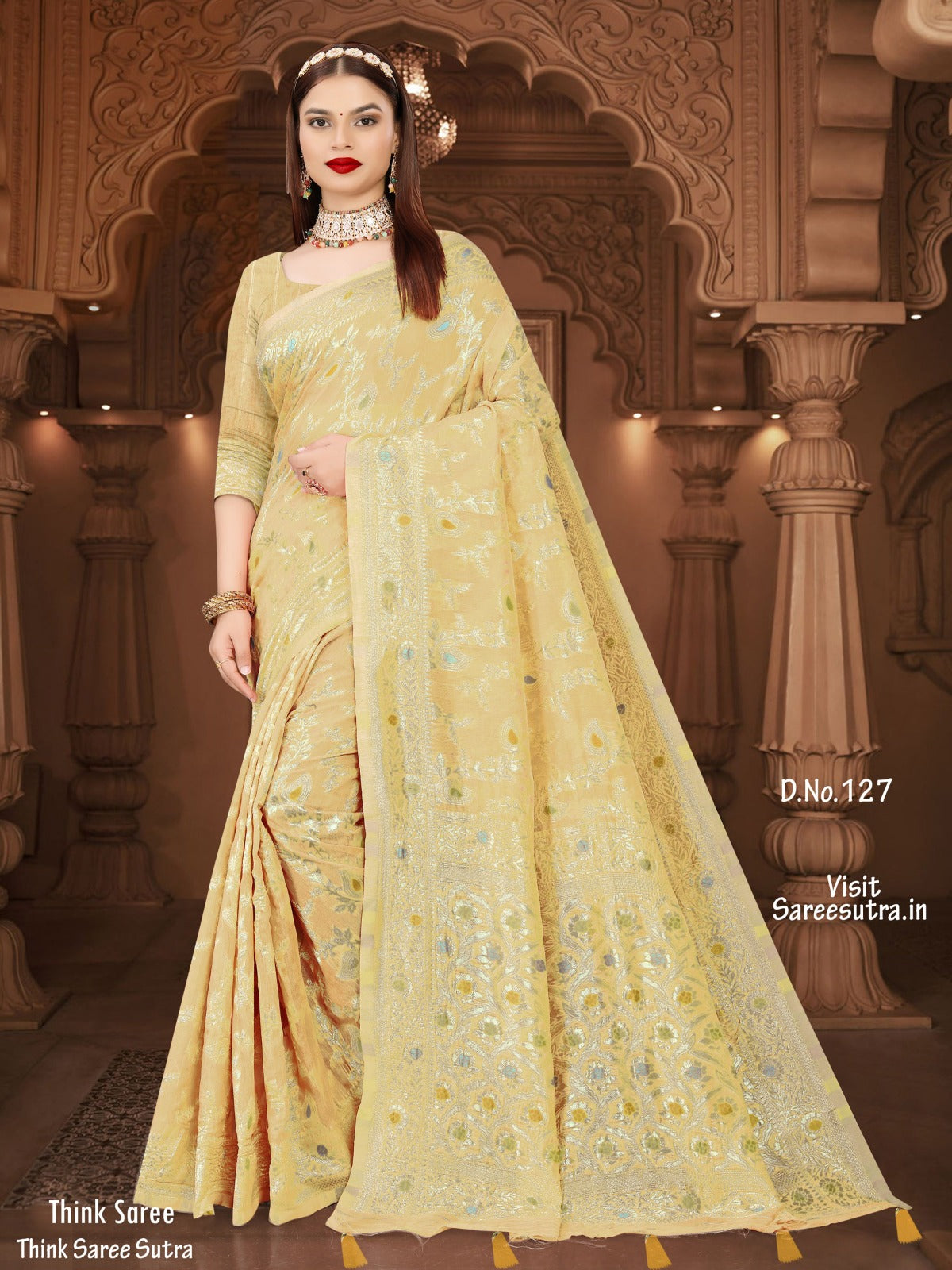 BANARASI SILK WITH ZARI WEAVING SAREE