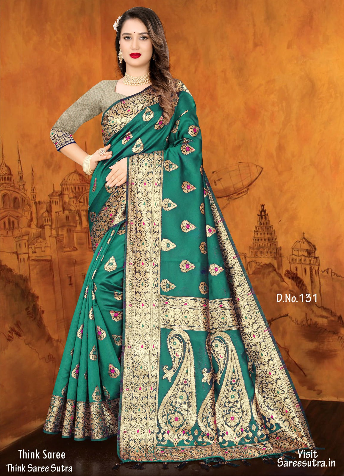 BANARASI SILK WITH ZARI WEAVING SAREE