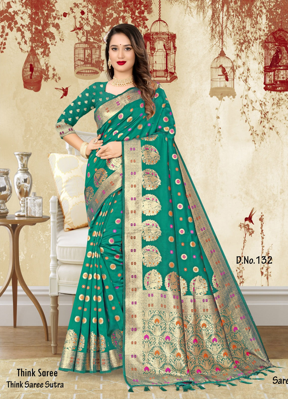 BANARASI SILK WITH ZARI WEAVING SAREE