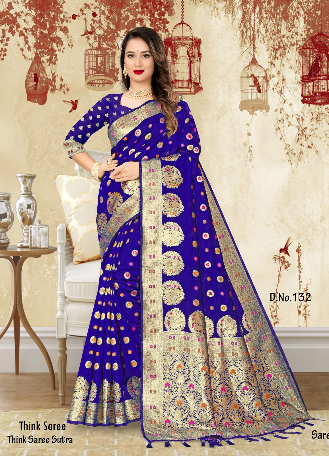 BANARASI SILK WITH ZARI WEAVING SAREE