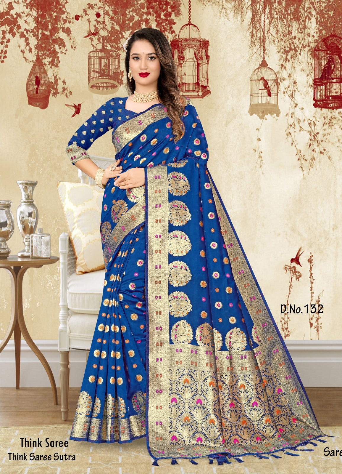 BANARASI SILK WITH ZARI WEAVING SAREE