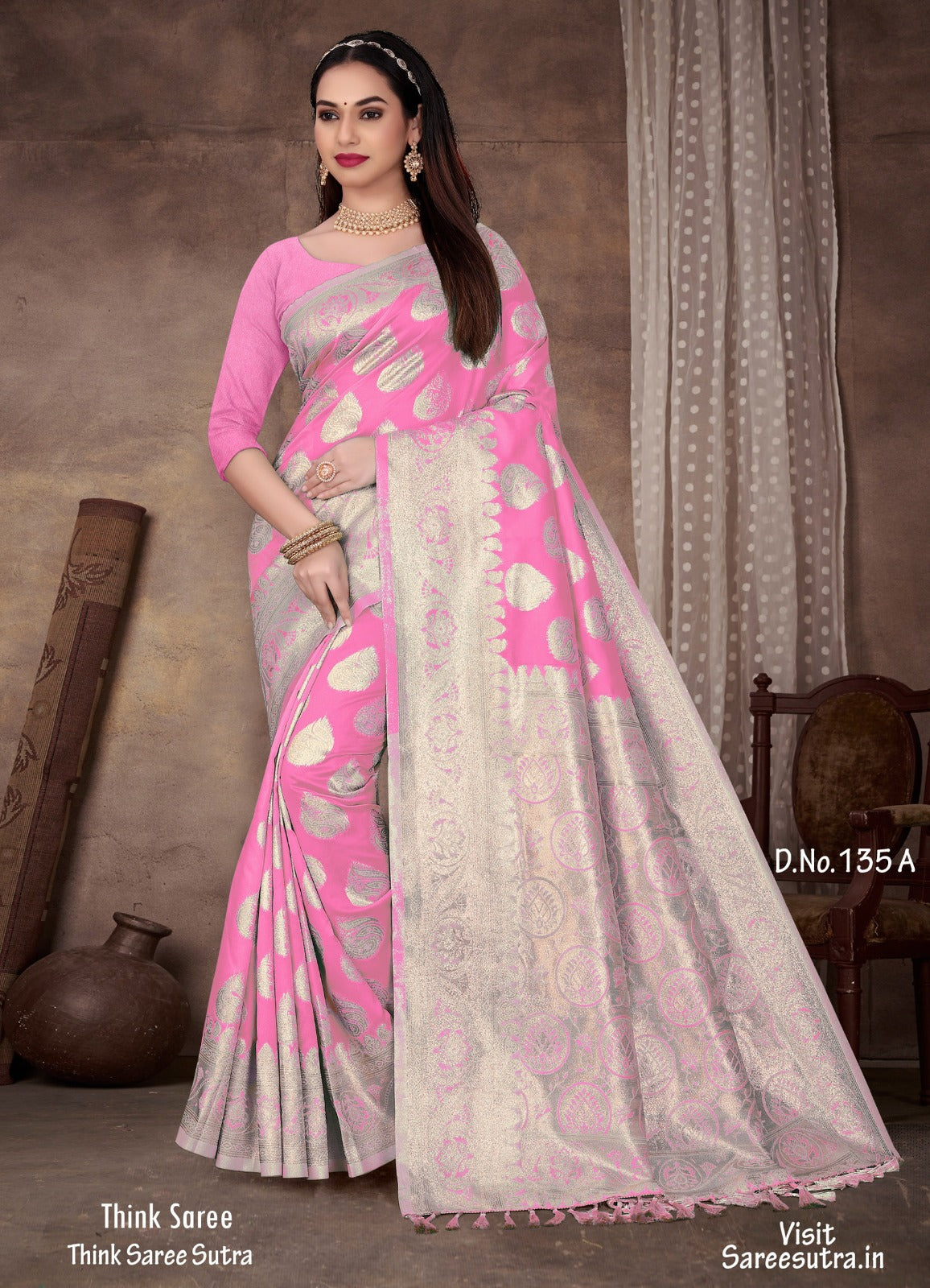 BANARASI SILK WITH ZARI WEAVING SAREE