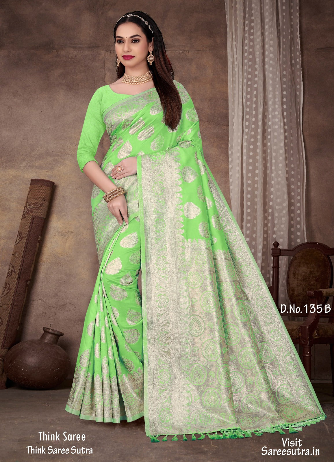 BANARASI SILK WITH ZARI WEAVING SAREE