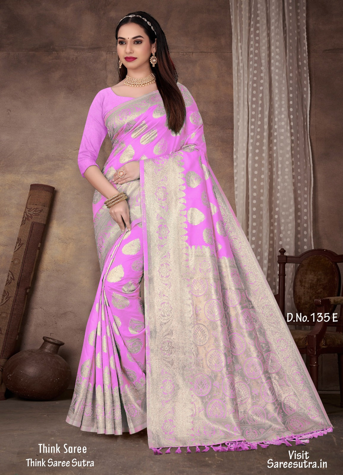 BANARASI SILK WITH ZARI WEAVING SAREE