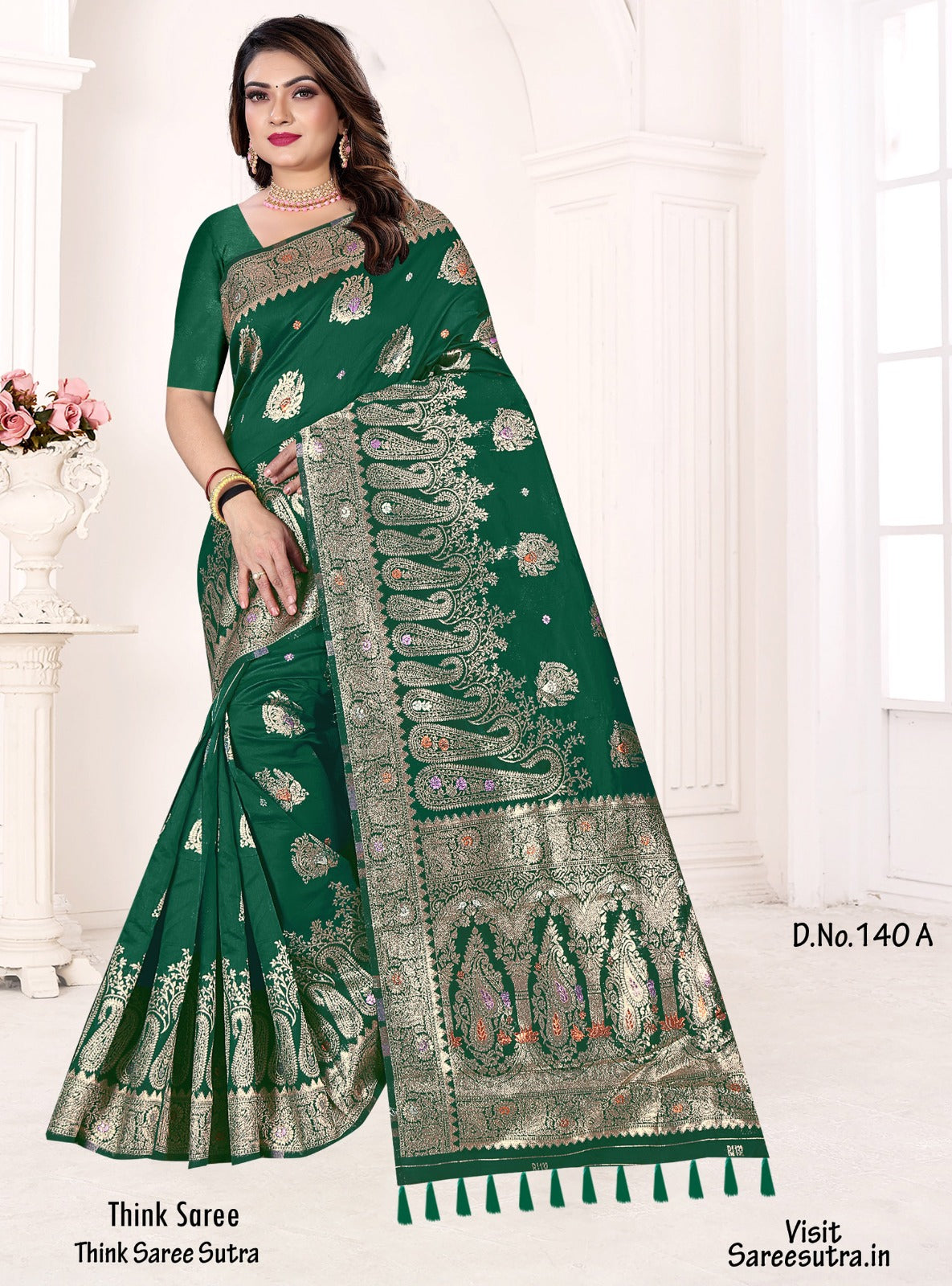 BANARASI SILK WITH ZARI WEAVING SAREE