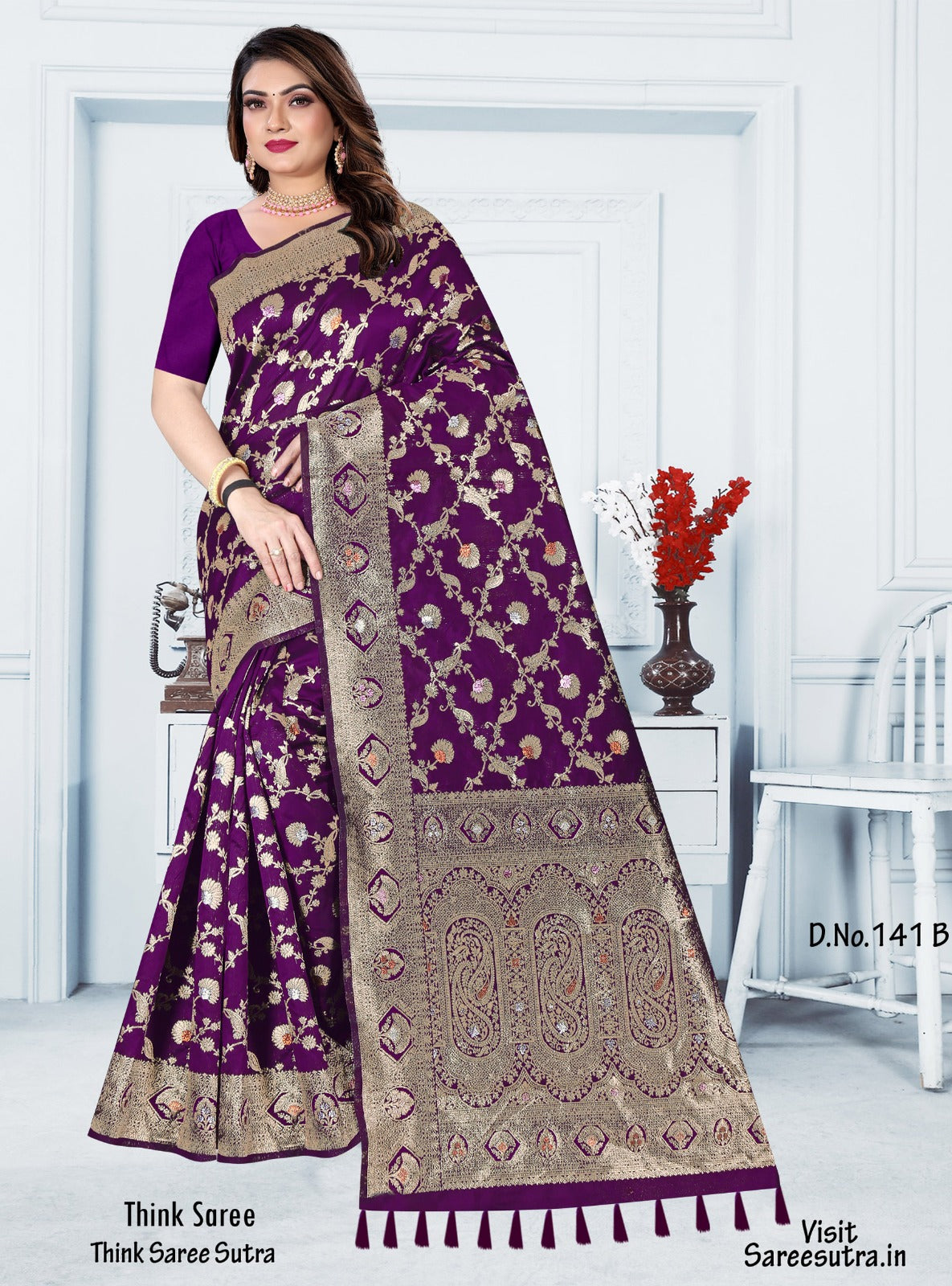 BANARASI SILK WITH ZARI WEAVING SAREE