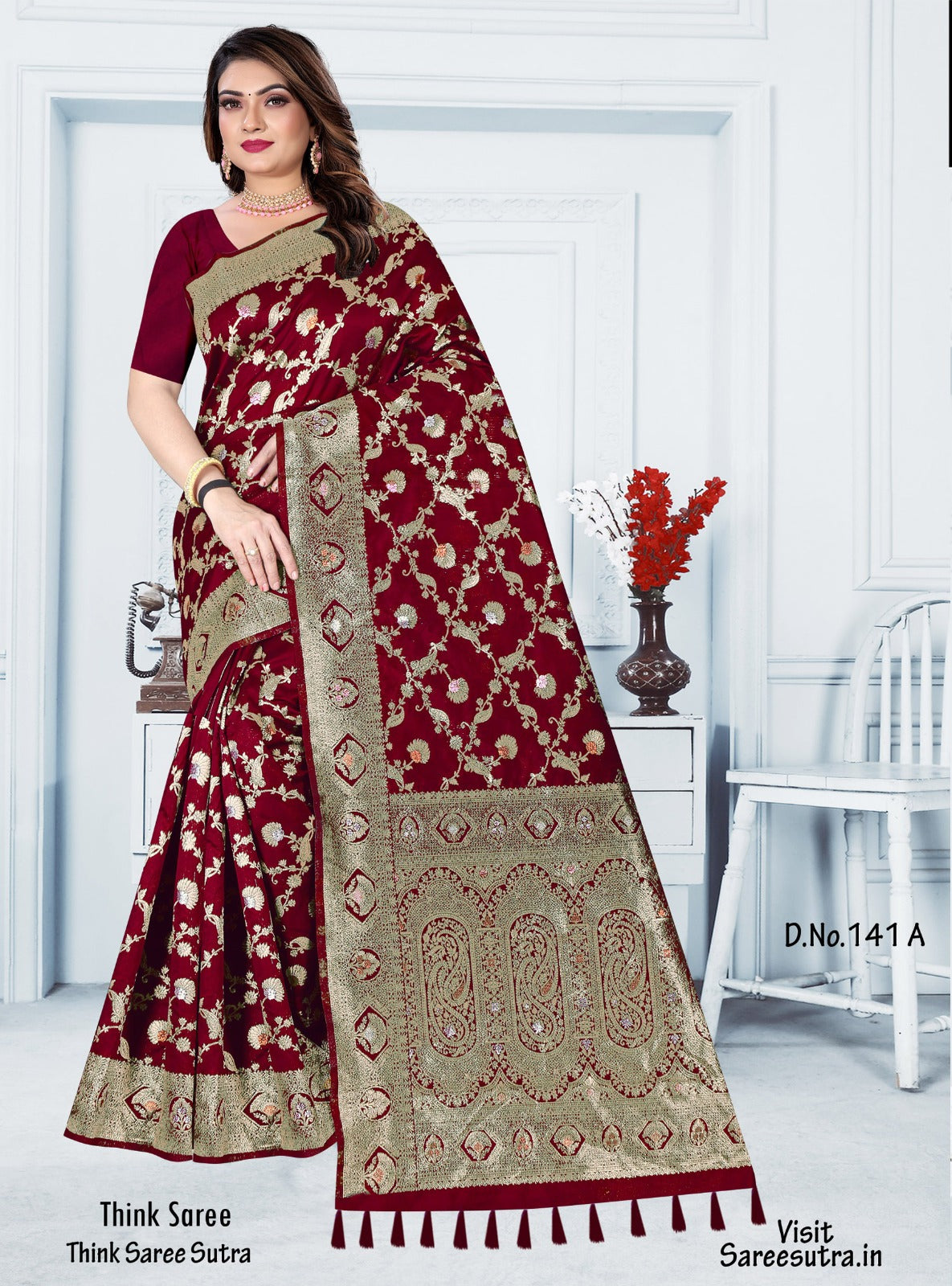 BANARASI SILK WITH ZARI WEAVING SAREE