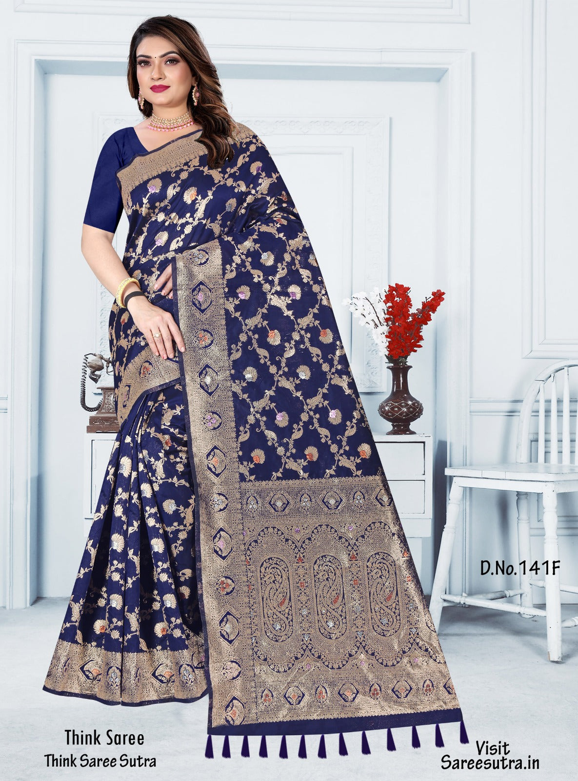 BANARASI SILK WITH ZARI WEAVING SAREE