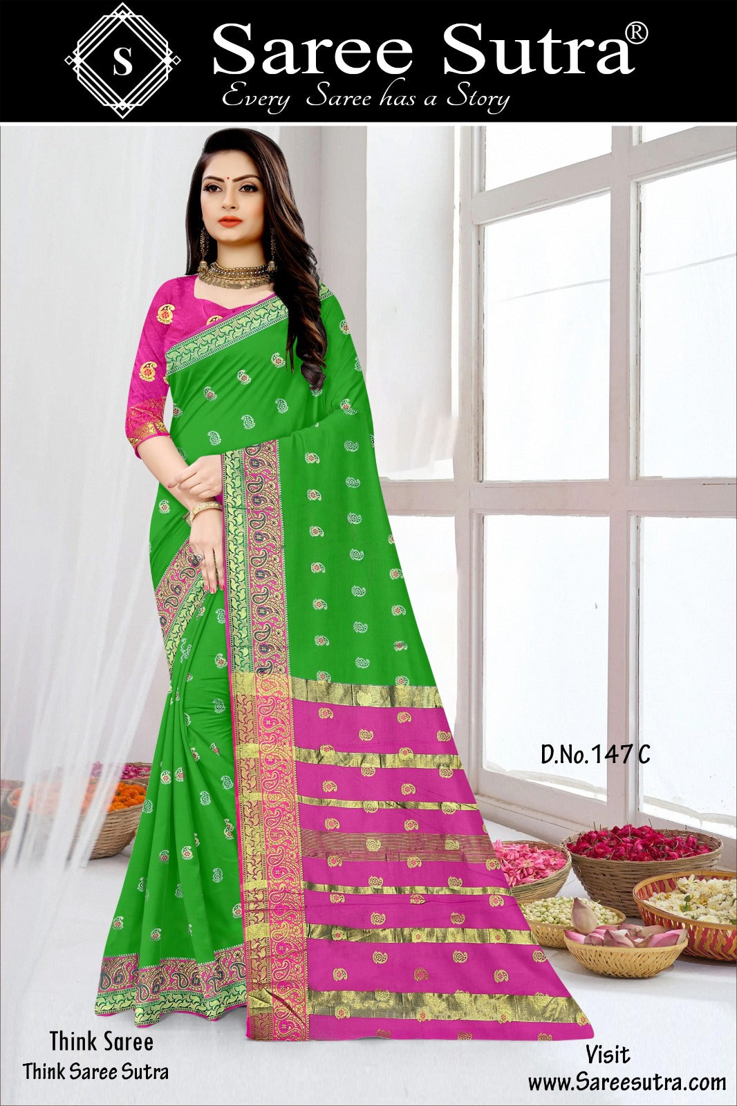 BANARASI SILK WITH ZARI WEAVING SAREE