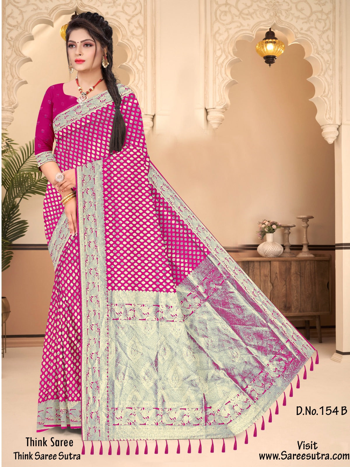 BANARASI SILK WITH ZARI WEAVING SAREE