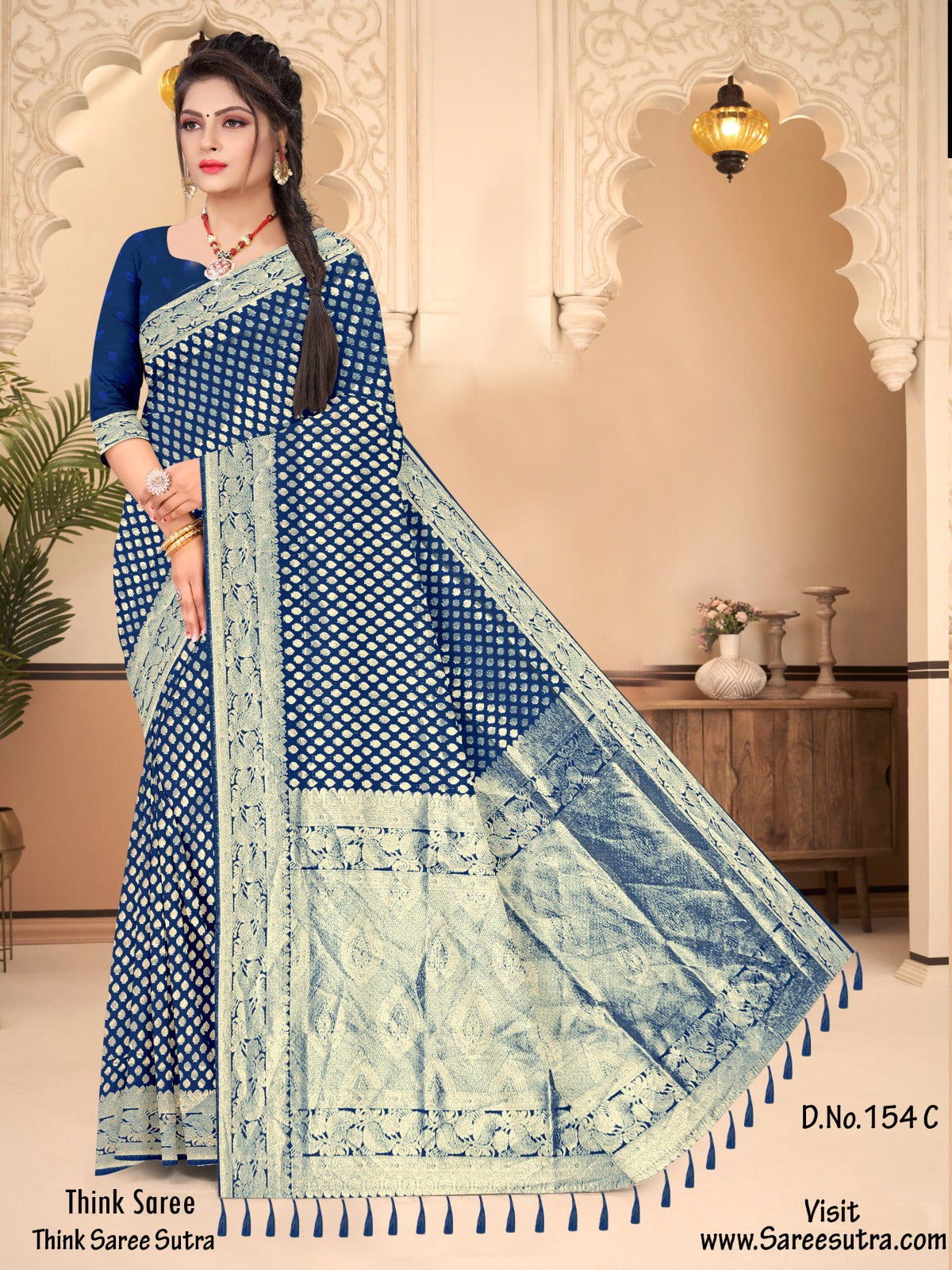 BANARASI SILK WITH ZARI WEAVING SAREE