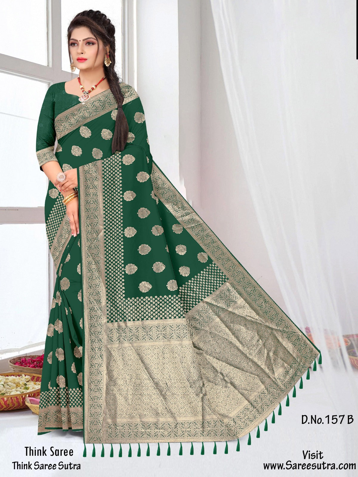 BANARASI SILK WITH ZARI WEAVING SAREE