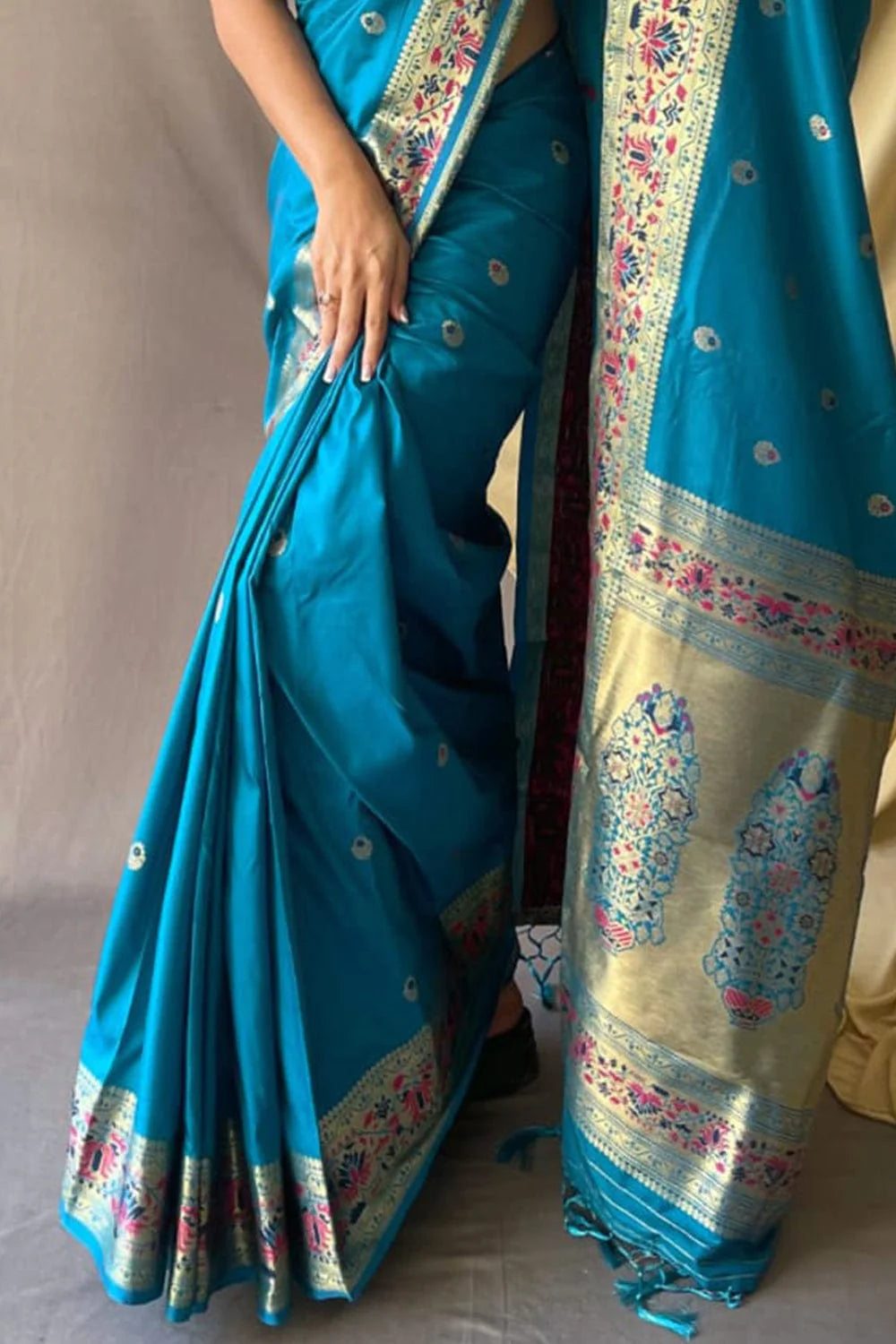 LIGHT BLUE Paithani Saree