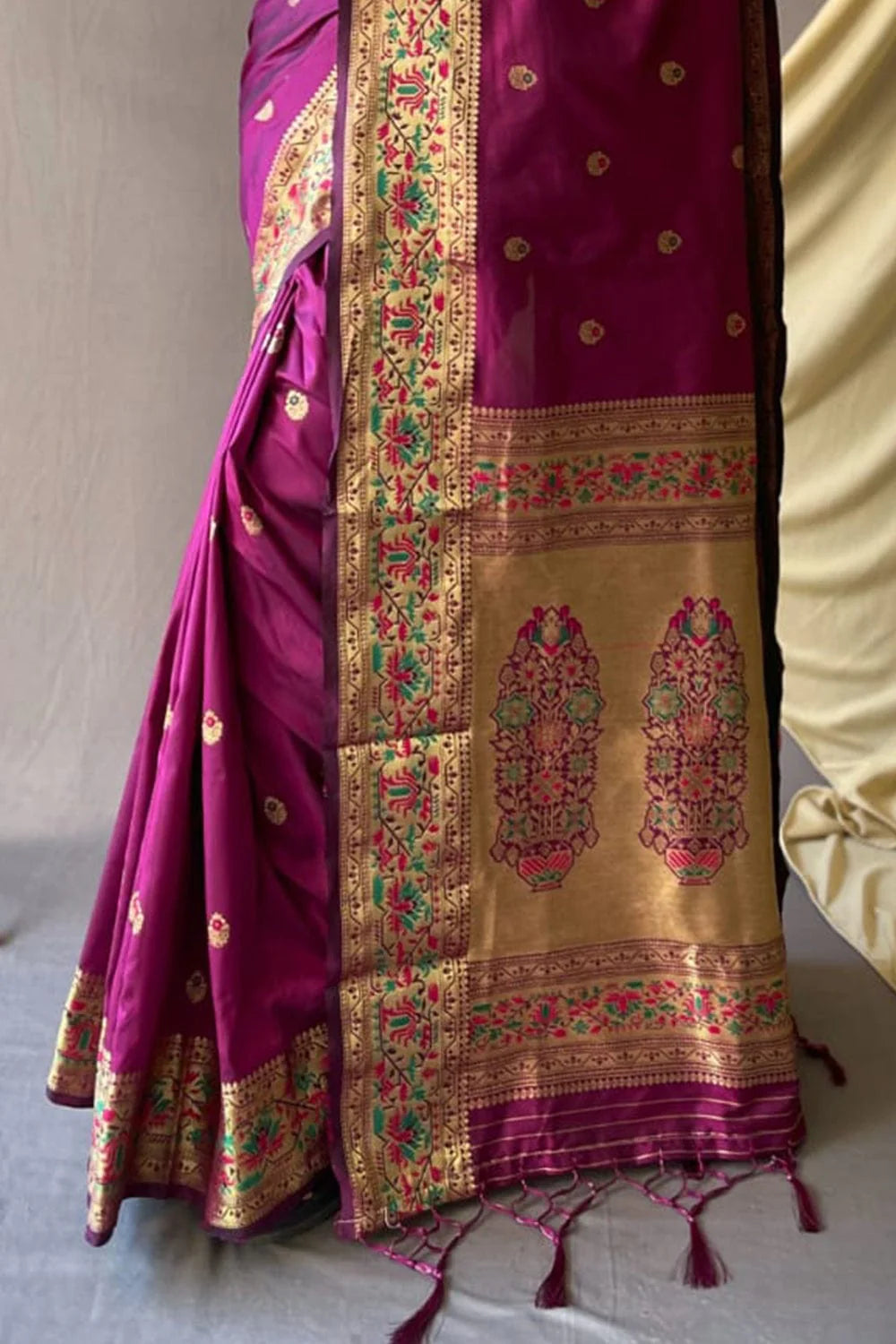 PURPLE Paithani Saree