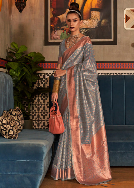 A Timeless Classic Banarasi Tissue Woven Silk Saree